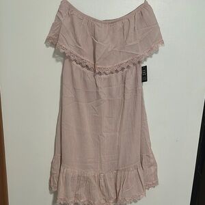 Express Blush Off-Shoulder Top